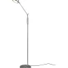 Golvläslampor-Trio Lighting Franklin Golvlampa LED i borstat stål