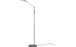 Golvläslampor-Trio Lighting Franklin Golvlampa LED i borstat stål