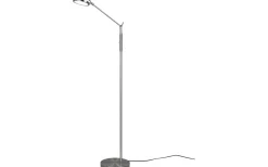 Golvläslampor-Trio Lighting Franklin Golvlampa LED i borstat stål
