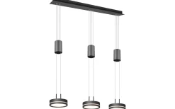 Avlånga Taklampor < Trio Lighting Franklin Takpendel LED 3-delad antracit