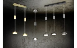 Avlånga Taklampor < Trio Lighting Franklin Takpendel LED 3-delad antracit