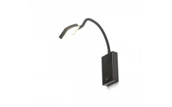 Sovrum|Läslampor-Rendl Frisco W Vägglampa Svart LED 4,2W 3000K