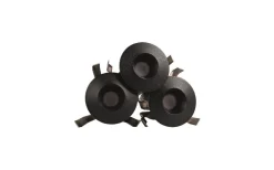 Bastulampor-Hidealite Frontring Heatspot G2 Bastu Svart 3-pack