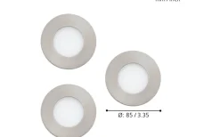 230V Led Spotlights < Eglo Fueva-C Connect Spotlight 3-Pack LED RGBW 3x3W Nickel