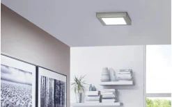 Plafonder < Eglo Fueva Plafond 22,5cm Connect LED 2700-6500K + RGB 15,6W Nickel