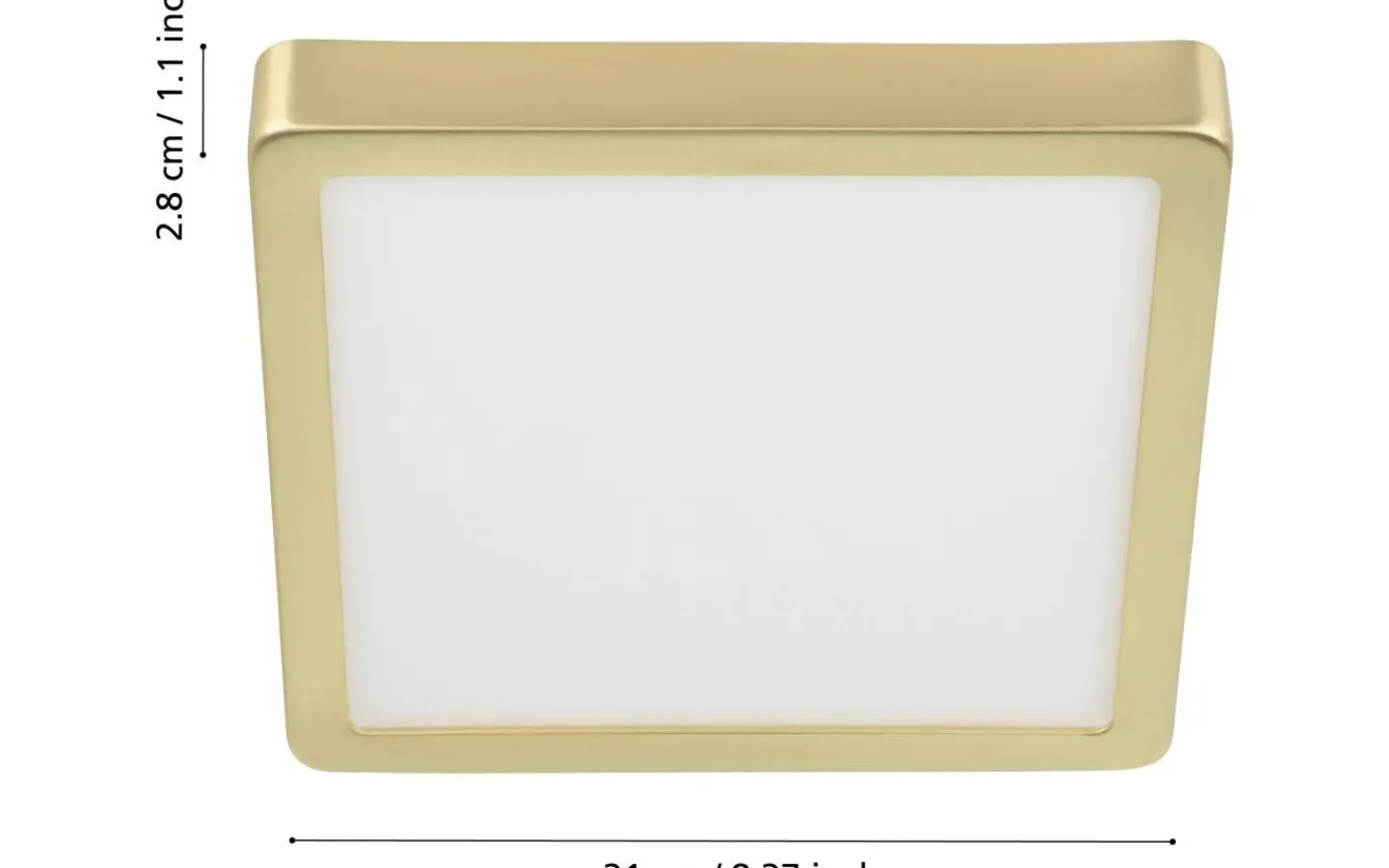 Plafonder-Eglo Fueva Plafond 21cm LED 3000K 17W Guld