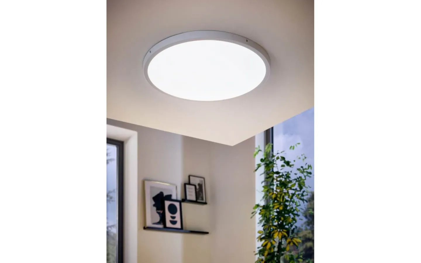 Plafonder-Eglo Fueva Plafond Rund 60cm LED 3000K 27W Vit