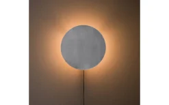 Vardagsrum|Hall & Trappa-PR Home Fullmoon Vägglampa 25cm Pale Silver