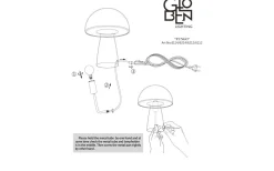 Bordslampor < Globen Lighting Fungo Bordslampa 30cm Special Edition Blå