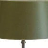 Ovala Lampskärmar-Hallbergs Galaxy Oval Lampskärm 20cm Khakigrön
