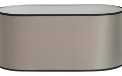 Ovala Lampskärmar-Hallbergs Galaxy Oval Lampskärm 35cm Natur Med Svart Band