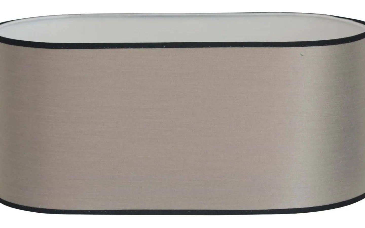 Ovala Lampskärmar-Hallbergs Galaxy Oval Lampskärm 35cm Natur Med Svart Band