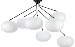 Hall & Trappa|Stora Taklampor Ø70-150 Cm < Markslojd Galaxy Taklampa 125cm 7L Svart/Vit