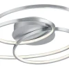 Plafonder < Trio Lighting Gale Plafond LED 60cm borstad stål