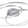 Plafonder < Trio Lighting Gale Plafond LED 80cm borstad stål