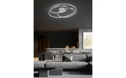 Plafonder < Trio Lighting Gale Plafond LED 80cm borstad stål