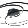 Plafonder-Trio Lighting Gale Plafond LED 80cm mattsvart