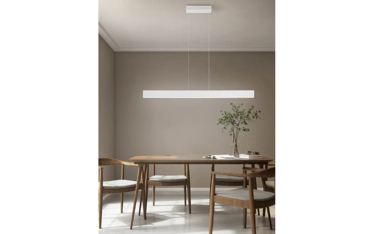 Avlånga Taklampor-Trio Lighting Galway Takpendel LED varmgrå