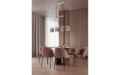 Avlånga Taklampor < Trio Lighting Garda Takpendel 4xE14 borstat stål