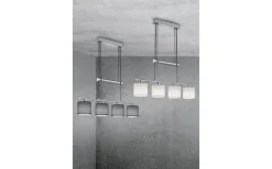 Avlånga Taklampor < Trio Lighting Garda Takpendel 4xE14 grå