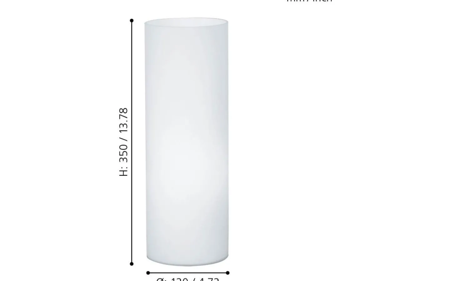 Bordslampor < Eglo Geo Bordslampa 35cm Vit