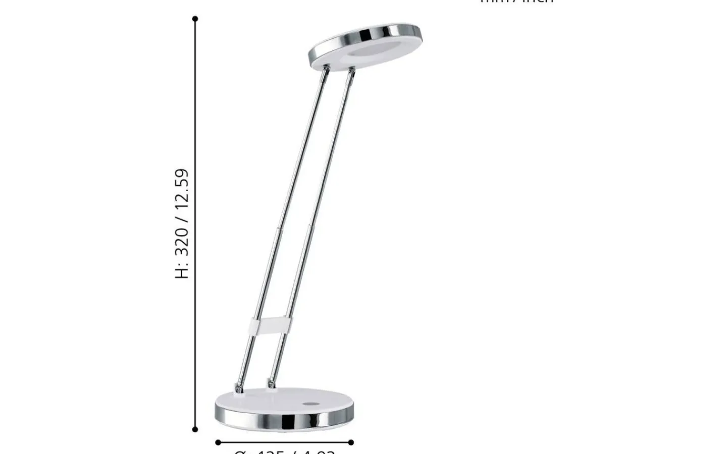 Skrivbordslampor-Eglo Gexo Skrivbordslampa 32cm LED 3000K 2,5W Vit