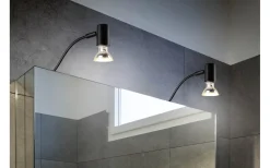 Badrumslampor Vägg-Trio Lighting Giada H2O Skåpslampa 1-dels GU10 mattsvart IP44