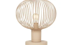 Bordslampor-Trio Lighting Gila Bordslampa 33cm E27 sandfärgad