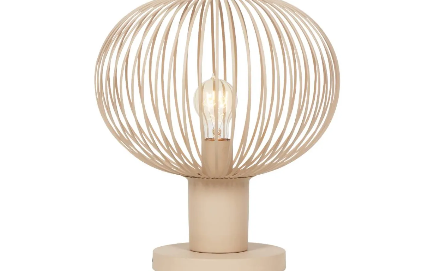 Bordslampor-Trio Lighting Gila Bordslampa 33cm E27 sandfärgad