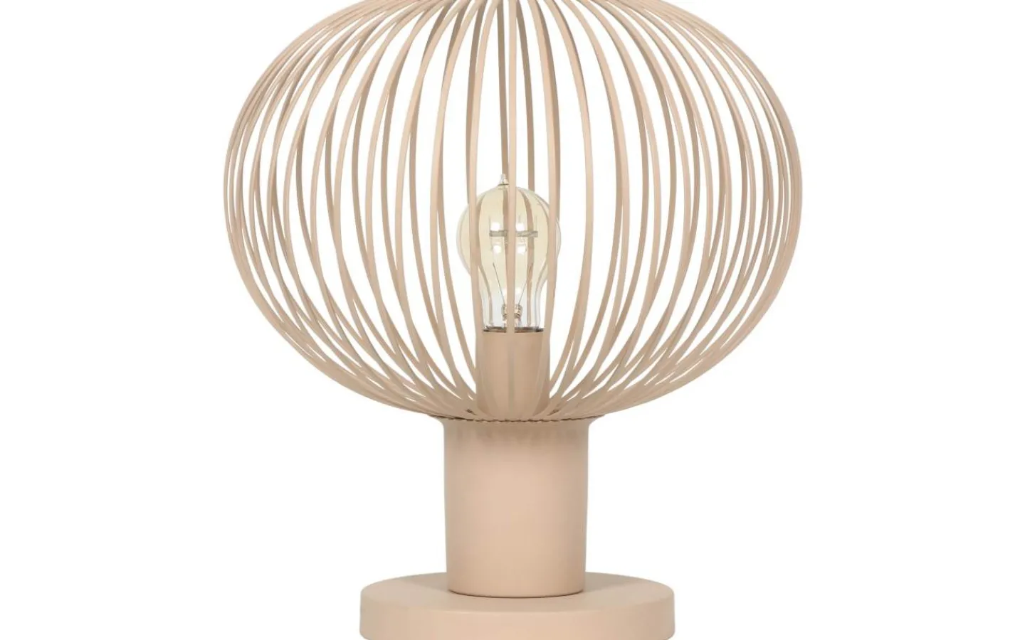 Bordslampor-Trio Lighting Gila Bordslampa 33cm E27 sandfärgad