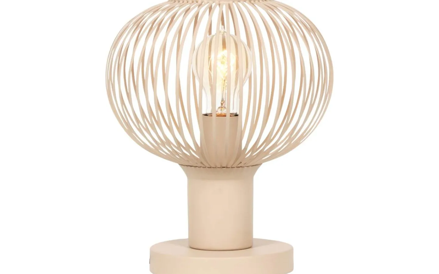 Bordslampor-Trio Lighting Gila Bordslampa 23cm E27 sandfärgad