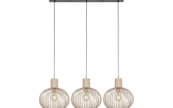 Avlånga Taklampor < Trio Lighting Gila Takpendel 3-delad E27 sand