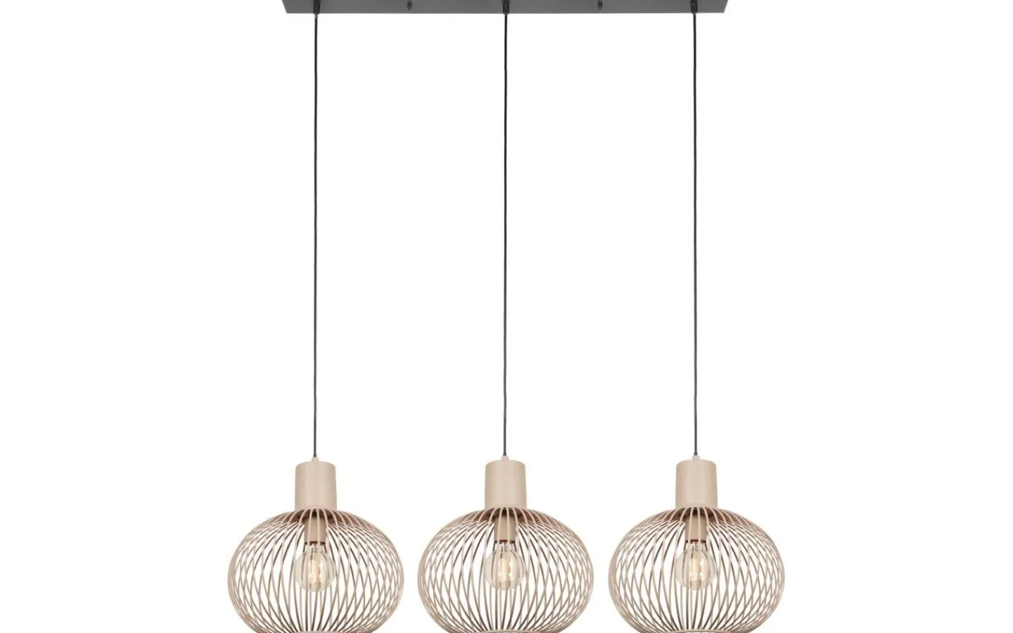 Avlånga Taklampor < Trio Lighting Gila Takpendel 3-delad E27 sand