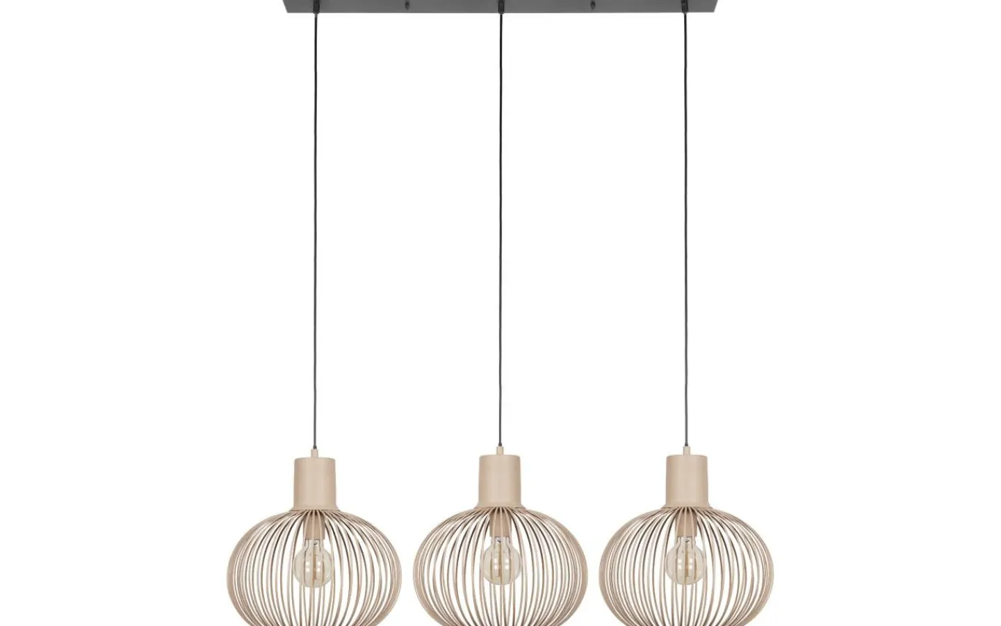 Avlånga Taklampor < Trio Lighting Gila Takpendel 3-delad E27 sand