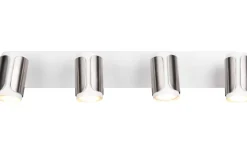 Avlånga Takspotlights|Takspot Med Minst 4 Lampor-Trio Lighting Gillan Spotlight 4-delad GU10 borstad stål