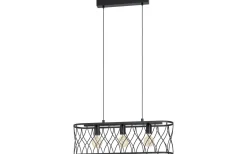 Avlånga Taklampor-Eglo Giltspur Taklampa 77cm Svart