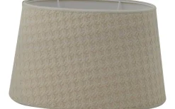 Ovala Lampskärmar-Hallbergs Giovanni Oval Lampskärm 25cm Sand