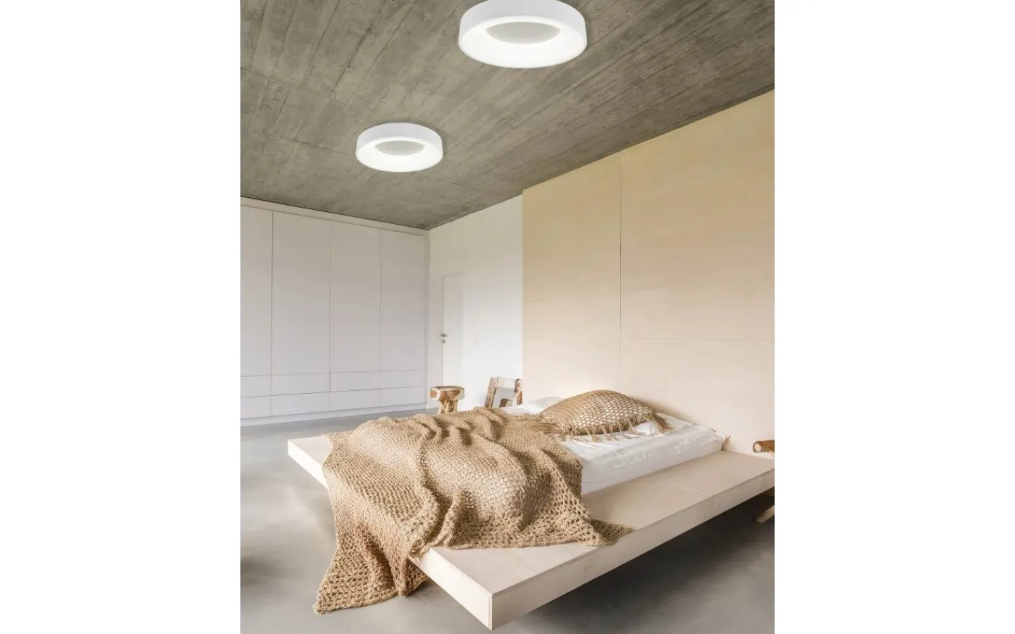 Plafonder-Trio Lighting Girona Plafond LED 45cm mattvit