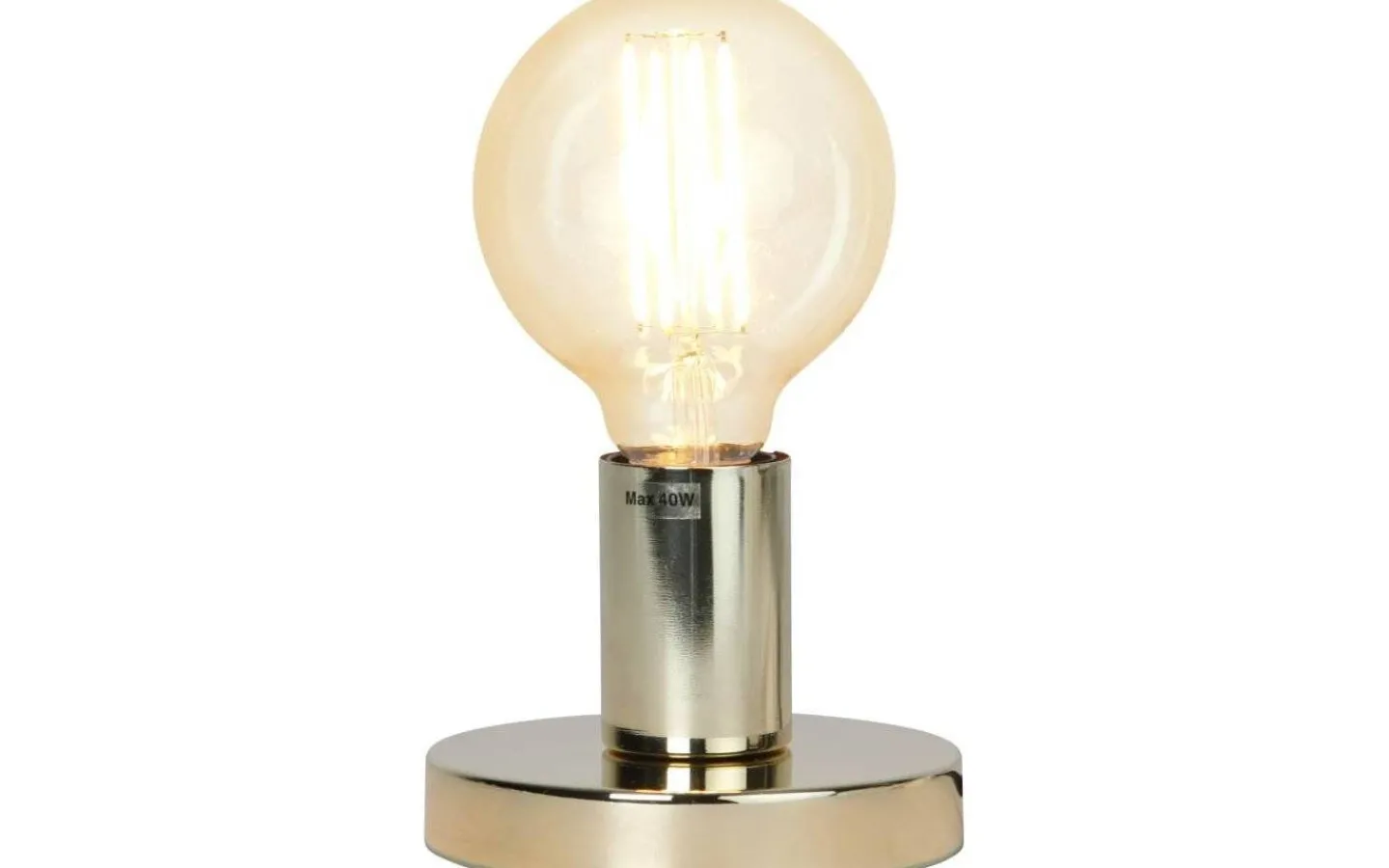 Vardagsrum|Bordslampor-Star Trading Glans Bordslampa 8,5cm E27 Mässing