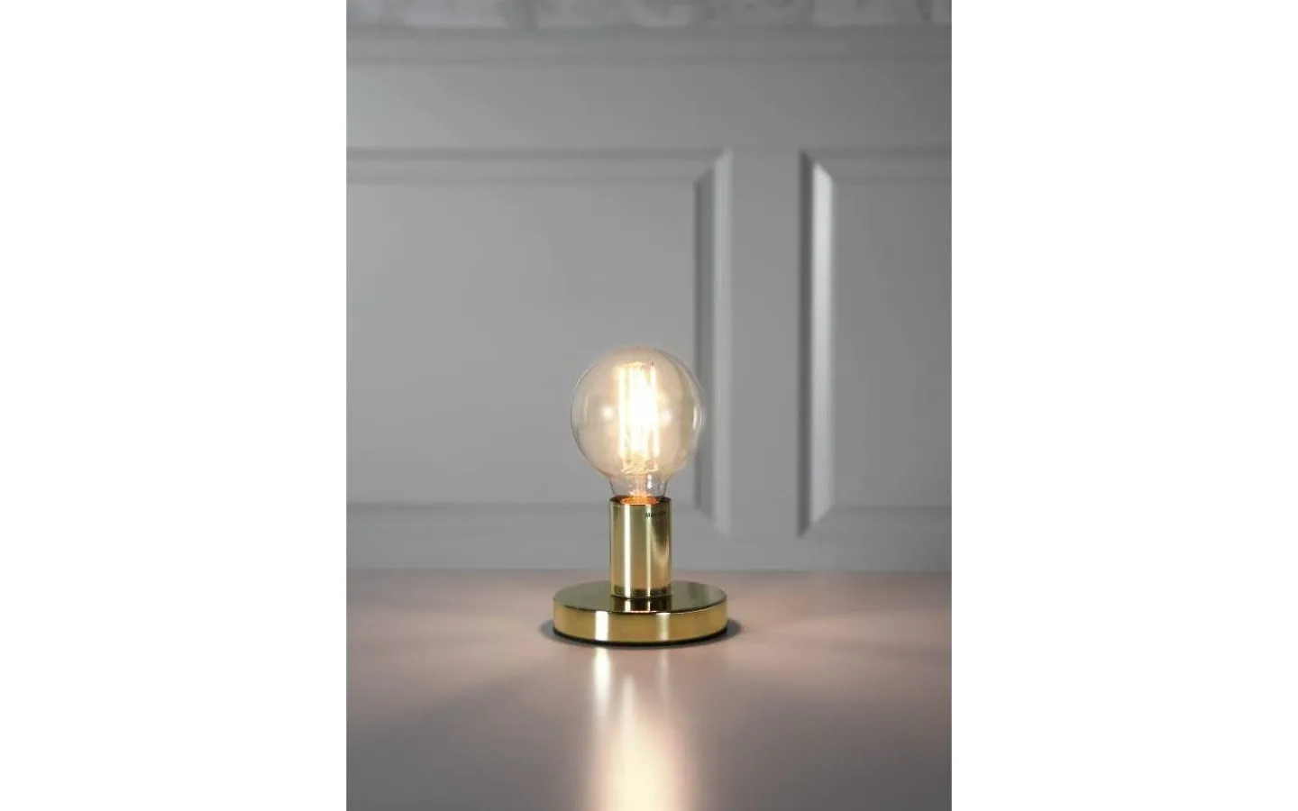 Vardagsrum|Bordslampor-Star Trading Glans Bordslampa 8,5cm E27 Mässing