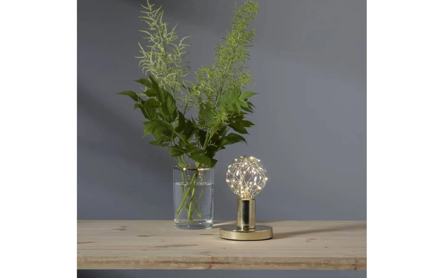 Vardagsrum|Bordslampor-Star Trading Glans Bordslampa 8,5cm E27 Mässing