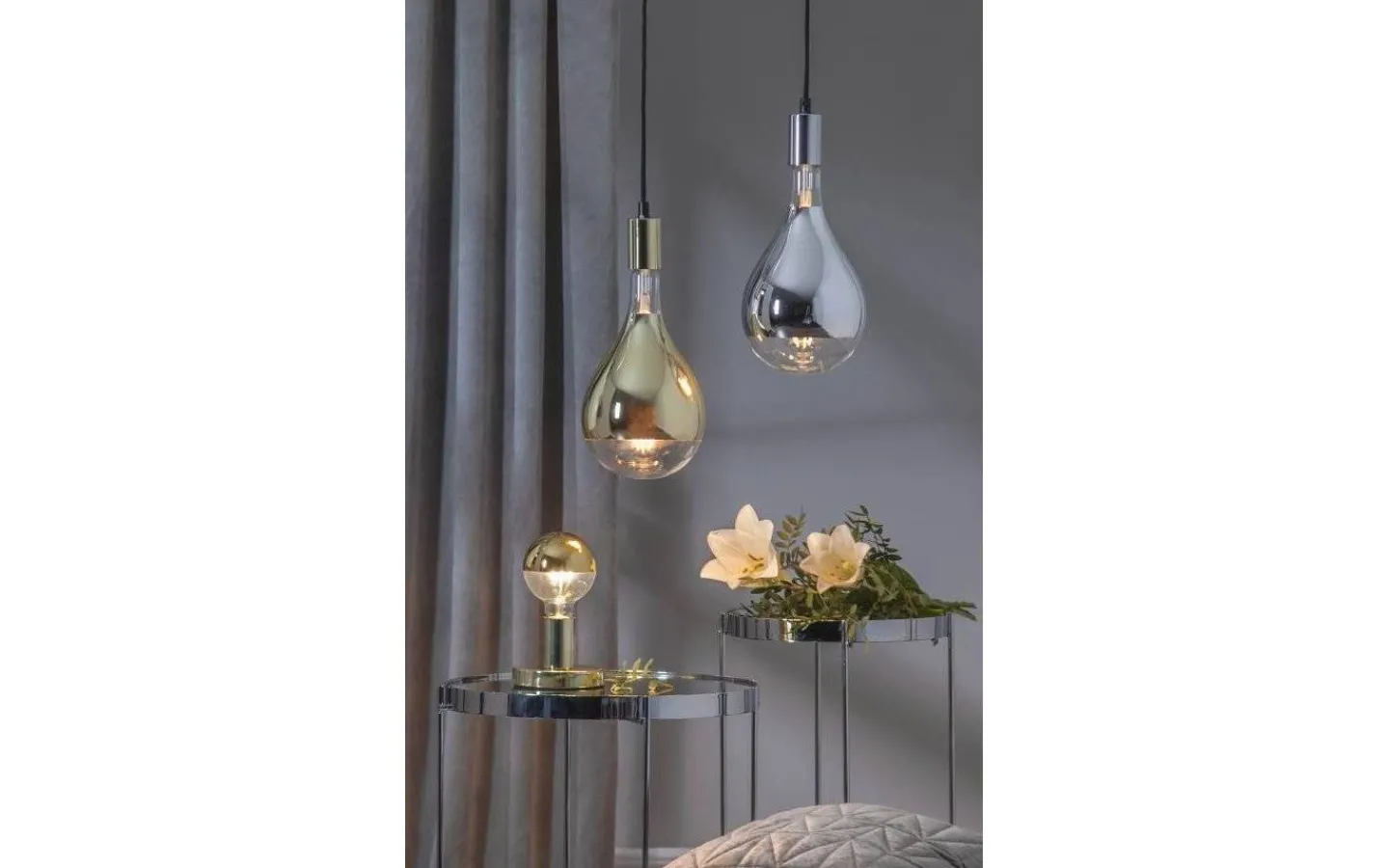 Vardagsrum|Bordslampor-Star Trading Glans Bordslampa 8,5cm E27 Mässing