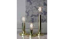 Vardagsrum|Bordslampor-Star Trading Glans Bordslampa 8,5cm E27 Mässing