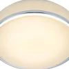 Badrumslampor Tak-Markslojd Global Plafond 28cm LED Vit/Krom IP44