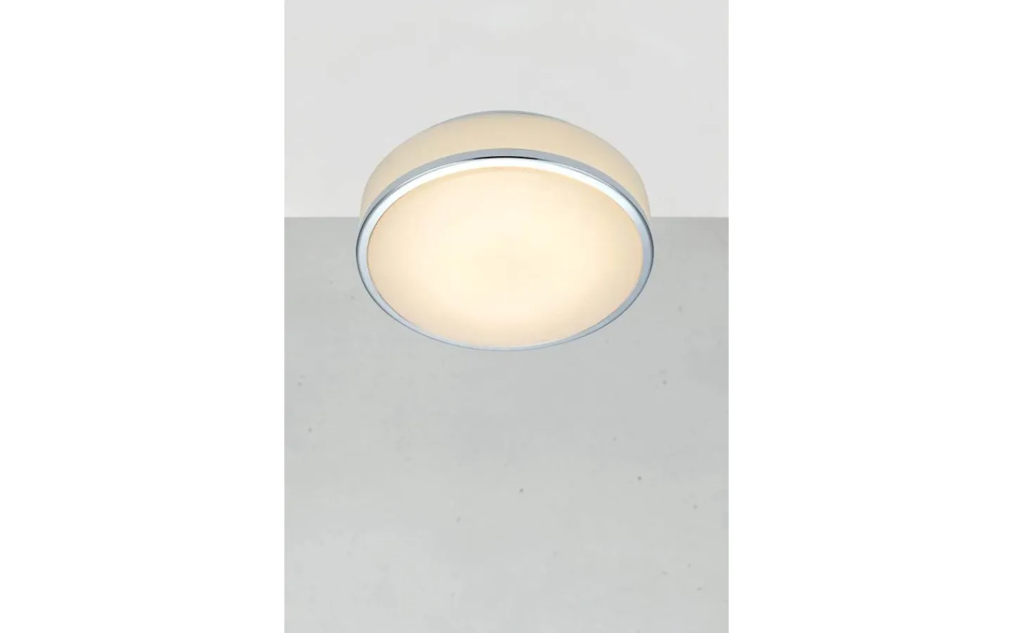Badrumslampor Tak < Markslojd Global Plafond 22cm LED Vit/Krom IP44