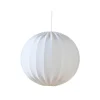 Vardagsrum|Sovrum-Hallbergs Glob Lampskärm Ø50cm Stretch Vit Lyx