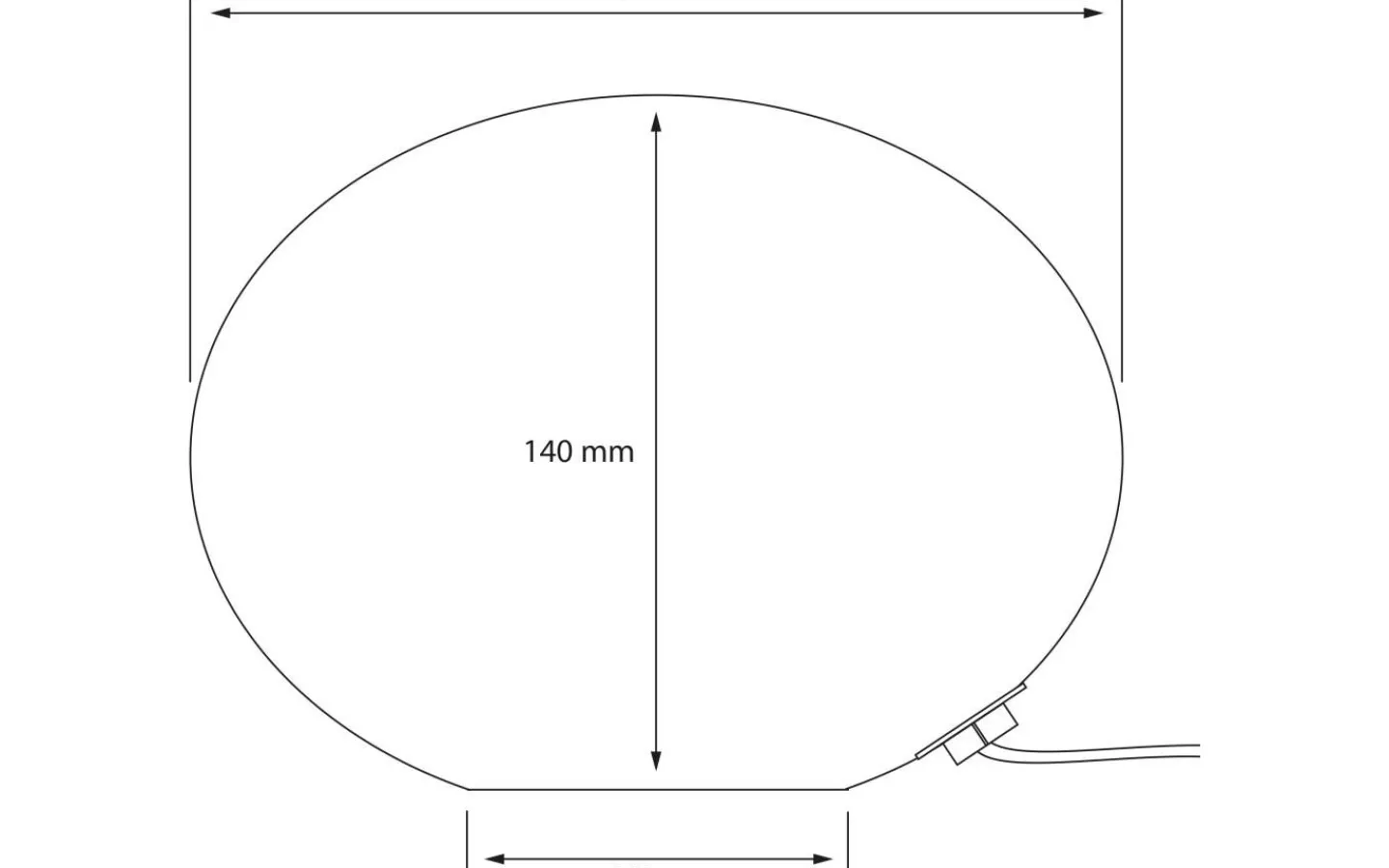Bordslampor < Aneta Globus Bordslampa 18cm Brun