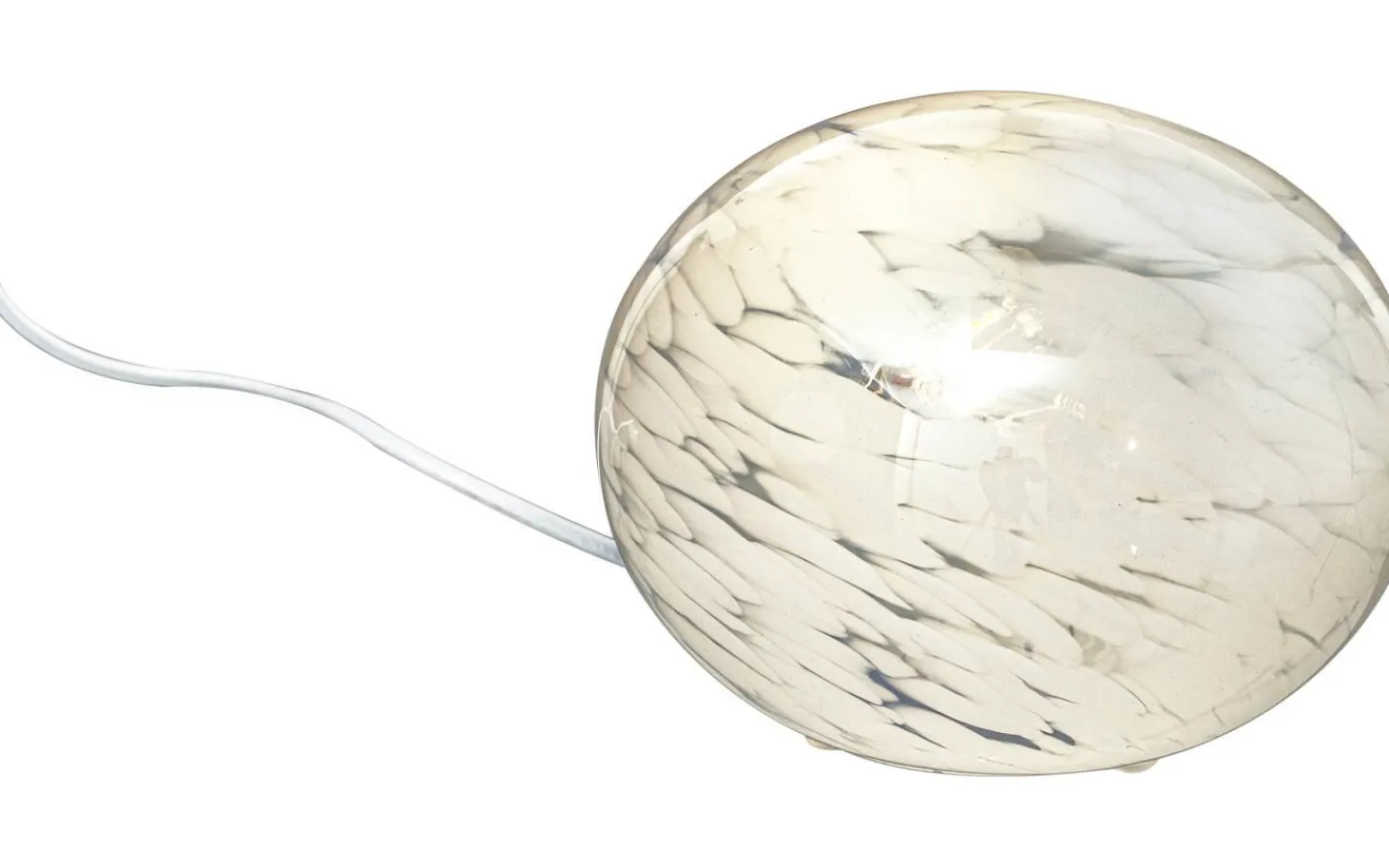 Bordslampor-Aneta Globus Bordslampa 13cm Vit Prickig
