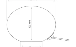 Bordslampor-Aneta Globus Bordslampa 13cm Vit Prickig