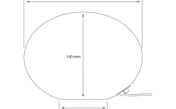 Bordslampor < Aneta Globus Bordslampa 18cm Vit Prickig